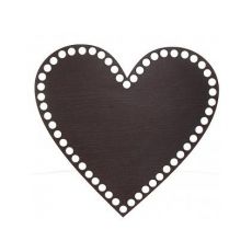 Drevené dno Wenge srdce 20cm