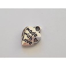 handmade, štítok, prívesok, sdce